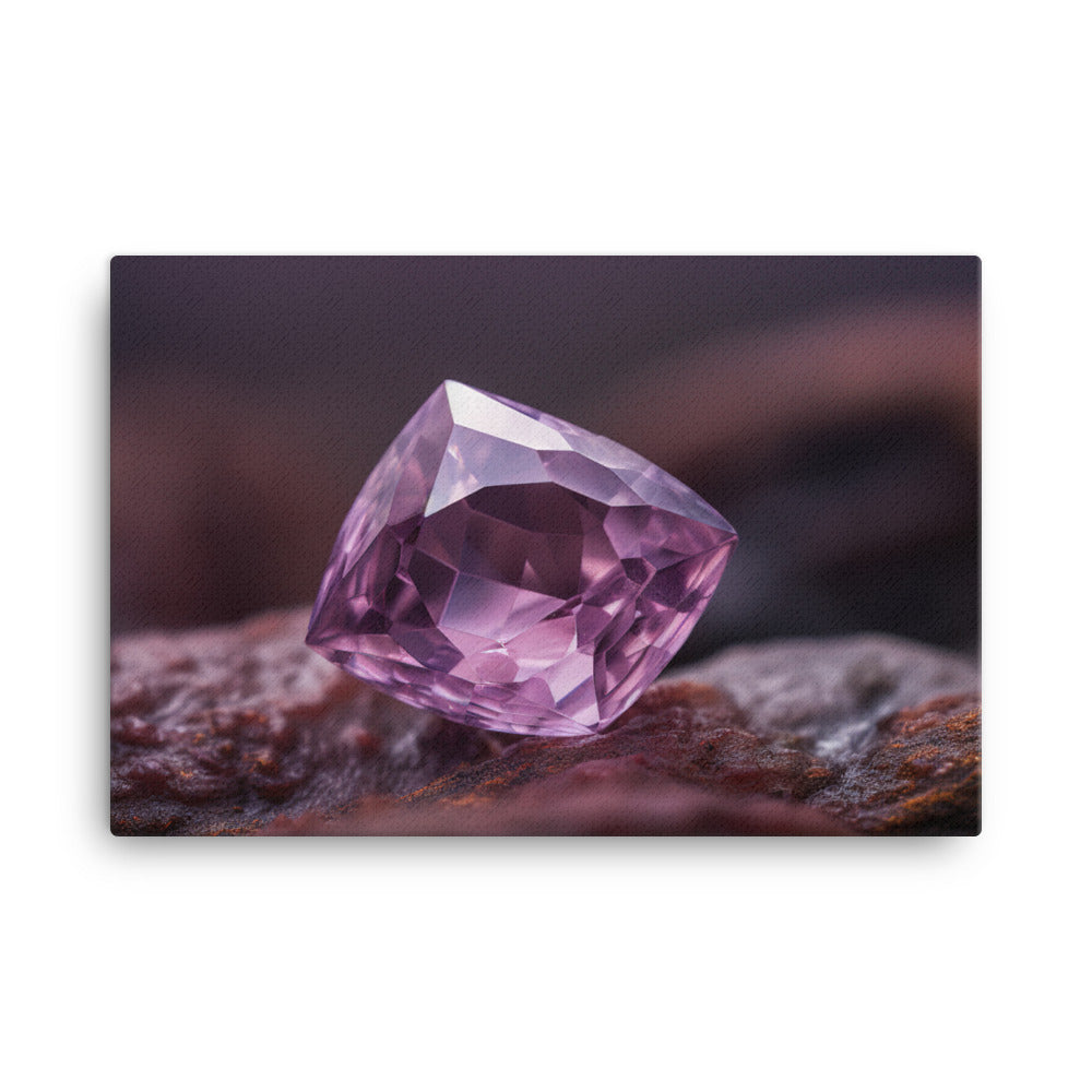 A breathtaking purple diamond canvas - Posterfy.AI