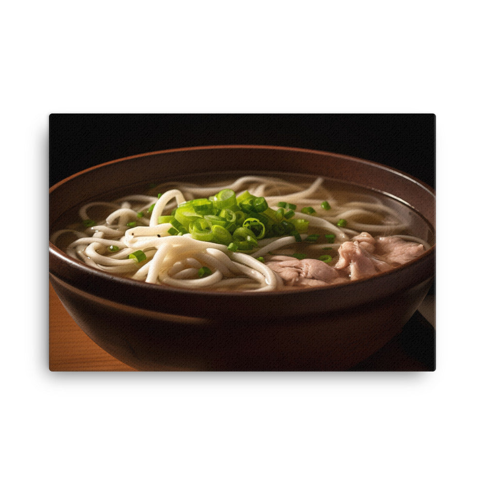 Hearty Udon Soup canvas - Posterfy.AI