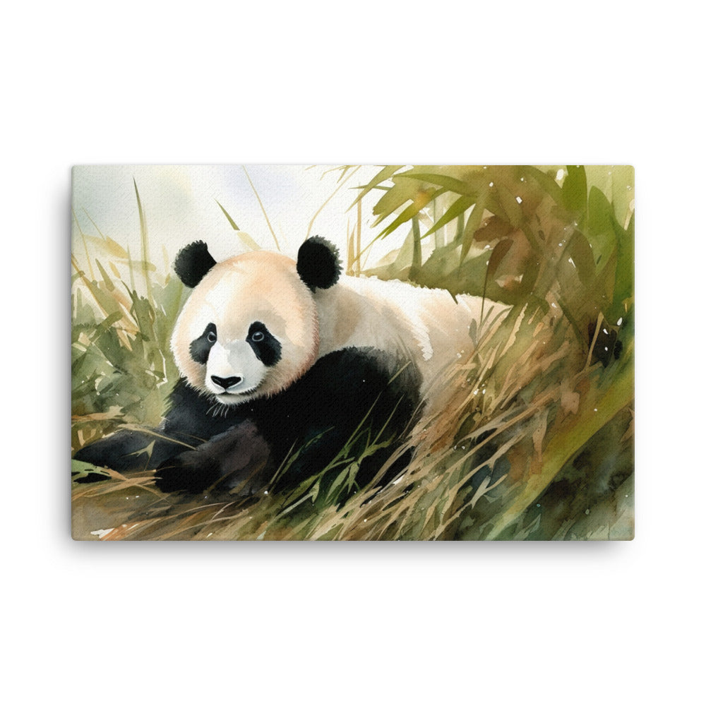 Pandas Peaceful Habitat canvas - Posterfy.AI