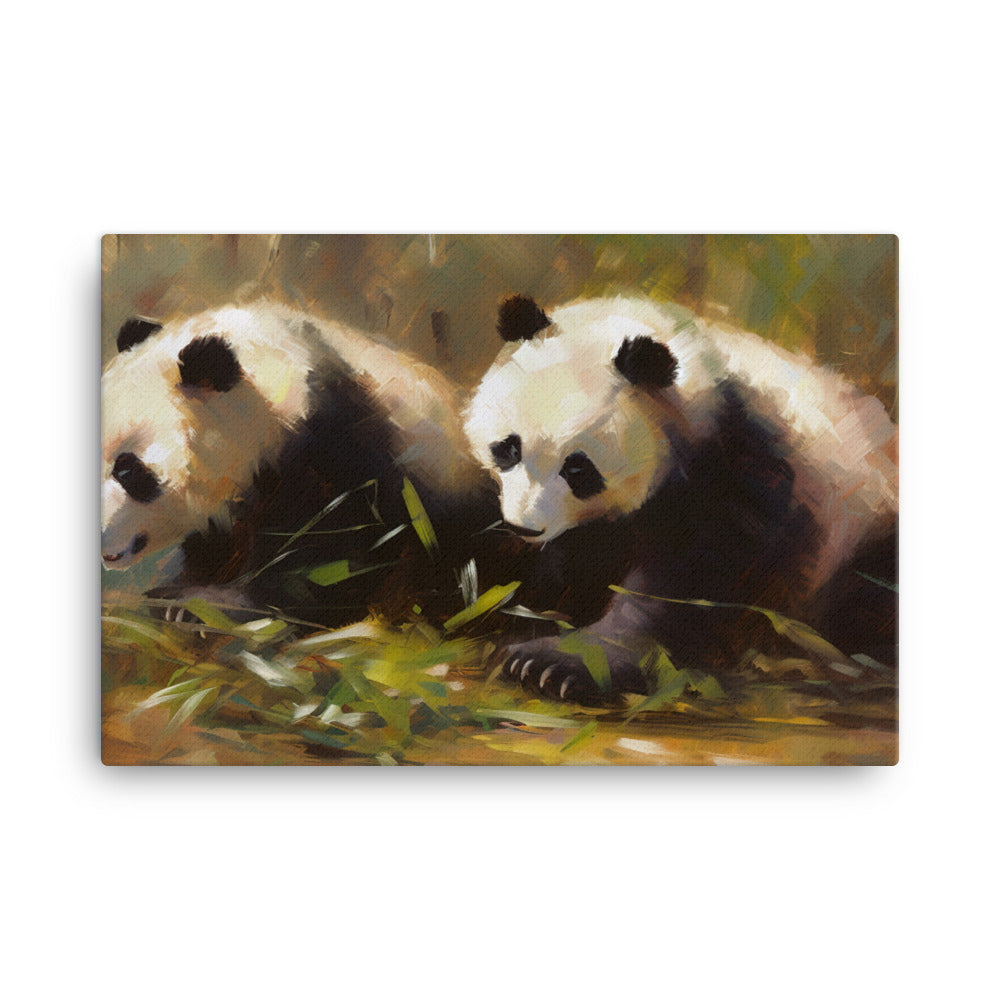 Panda Pals canvas - Posterfy.AI