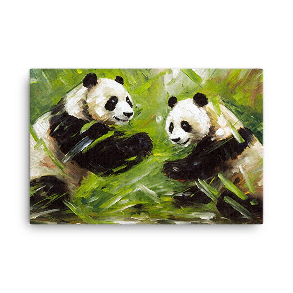 Panda Pals canvas - Posterfy.AI