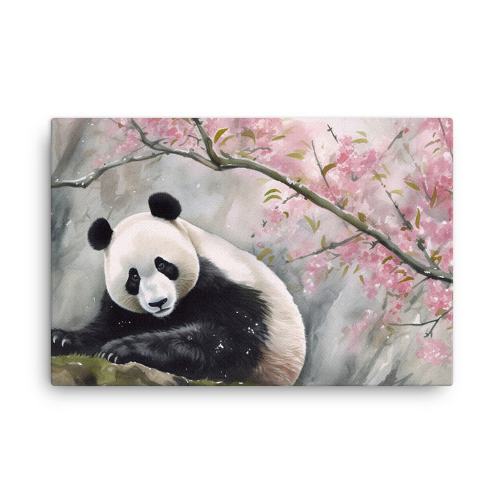 Panda in a Bamboo Grove canvas - Posterfy.AI