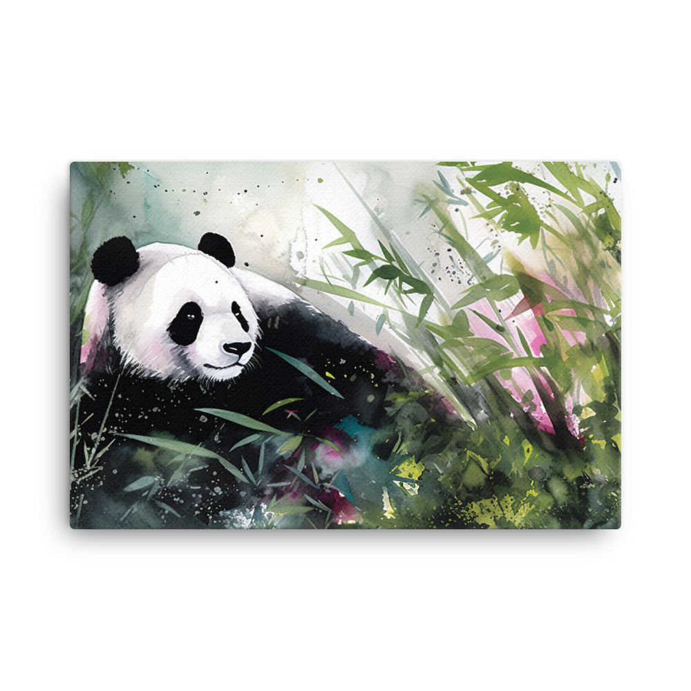 Panda Bliss canvas - Posterfy.AI