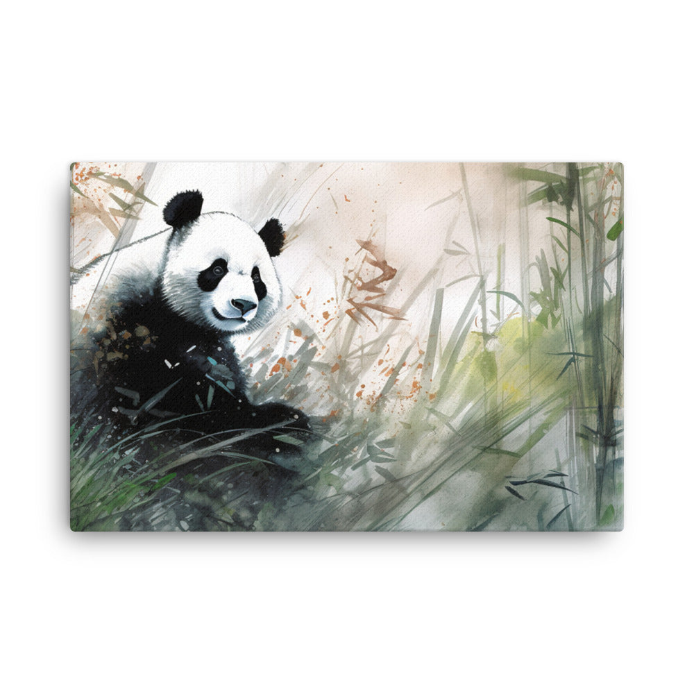 Panda Bliss canvas - Posterfy.AI