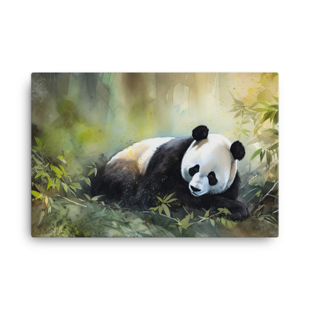 Panda Bliss canvas - Posterfy.AI