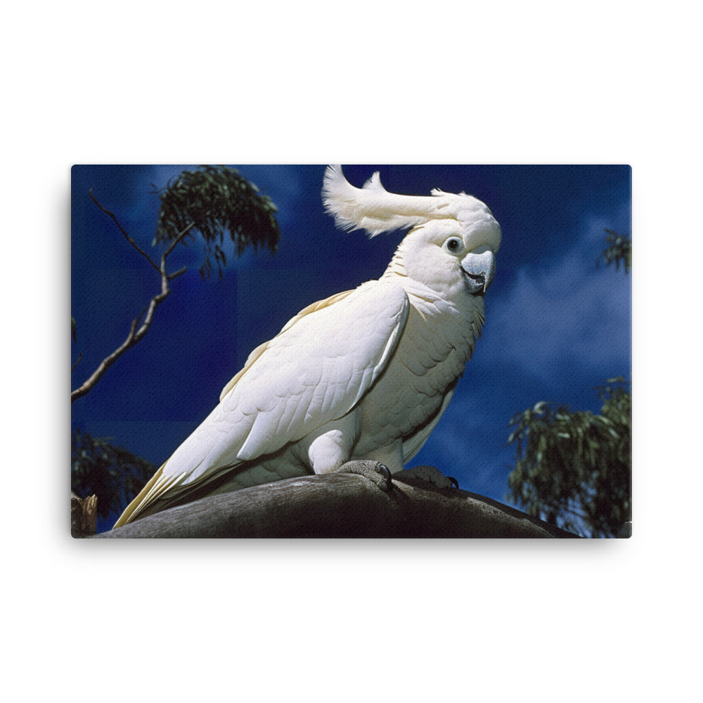 Snowy White Cockatoo canvas - Posterfy.AI
