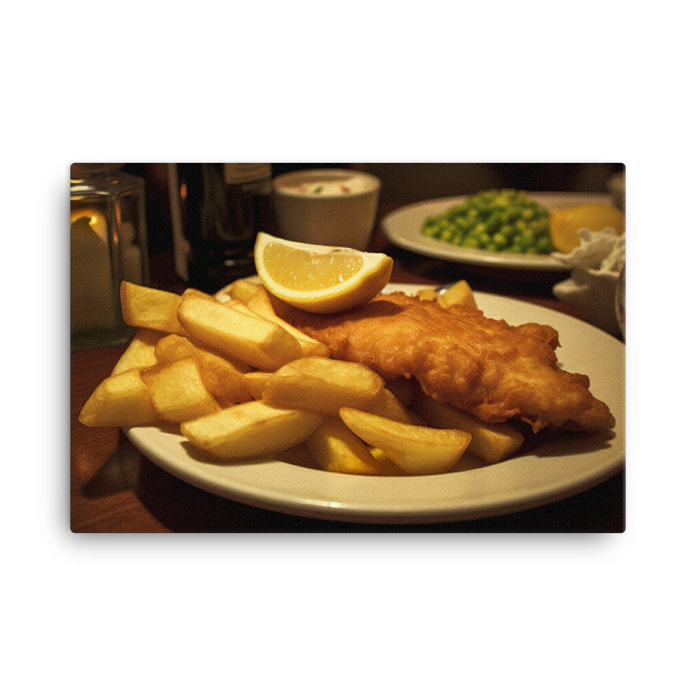 The Ultimate Fish and Chips canvas - Posterfy.AI