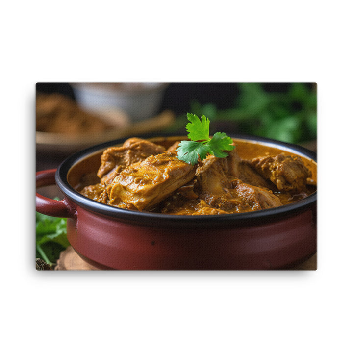 Spicy Chicken Curry canvas - Posterfy.AI