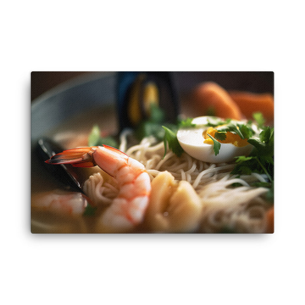 Seafood Ramen canvas - Posterfy.AI