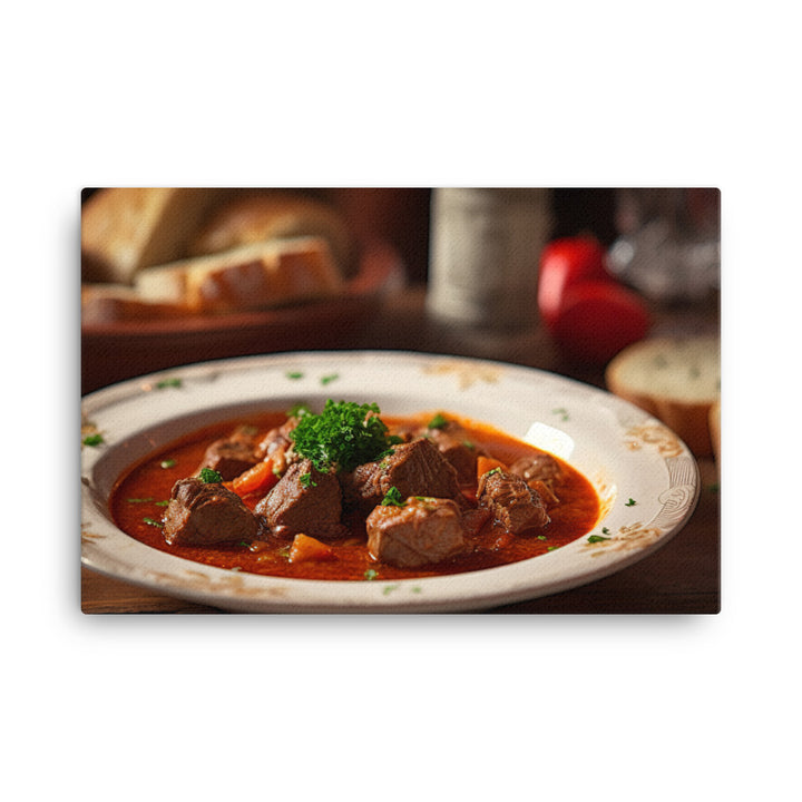 Goulash - A hearty and filling stew canvas - Posterfy.AI