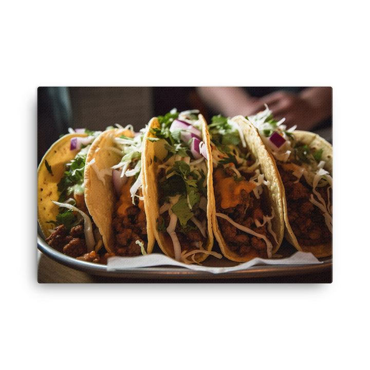 Delicious Tacos canvas - Posterfy.AI