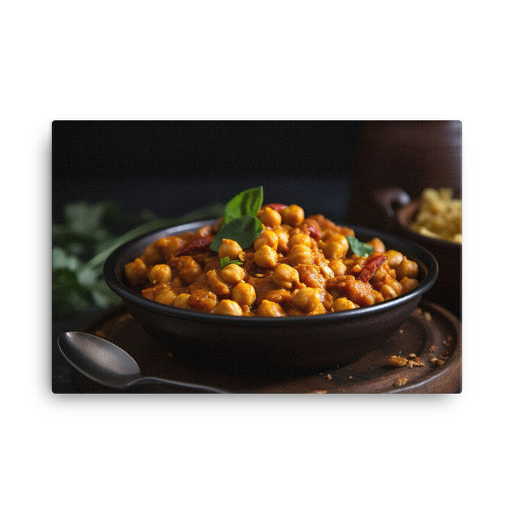 Chickpea Curry canvas - Posterfy.AI