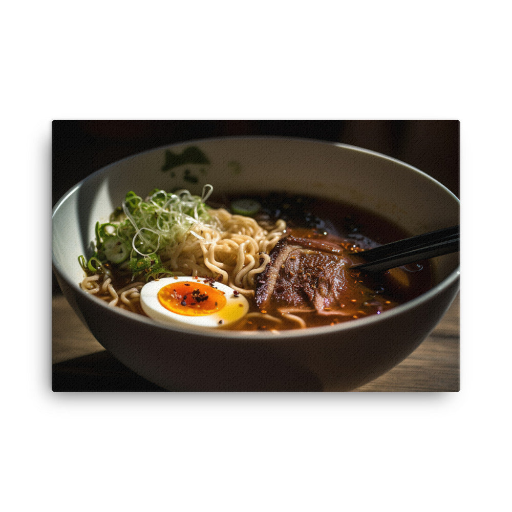 Beef Ramen canvas - Posterfy.AI