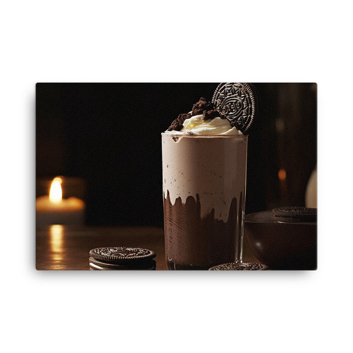 Cookies and cream Milkshake canvas - Posterfy.AI