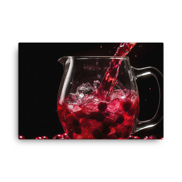 Cranberry juice canvas - Posterfy.AI