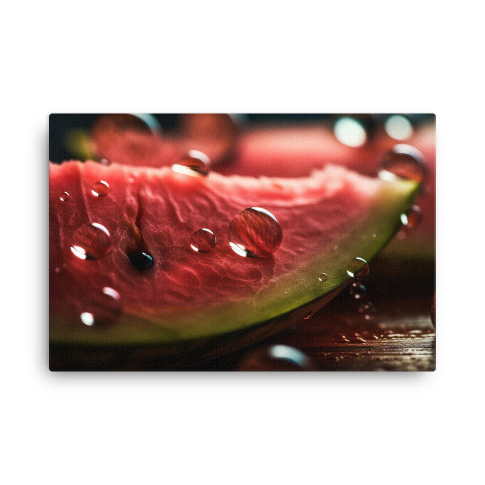 Watermelon slices canvas - Posterfy.AI