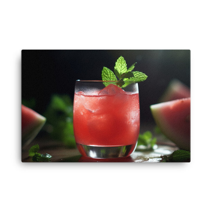 Refreshing watermelon juice canvas - Posterfy.AI