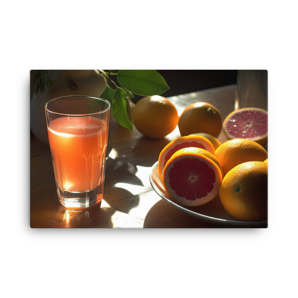 Grapefruit juice canvas - Posterfy.AI