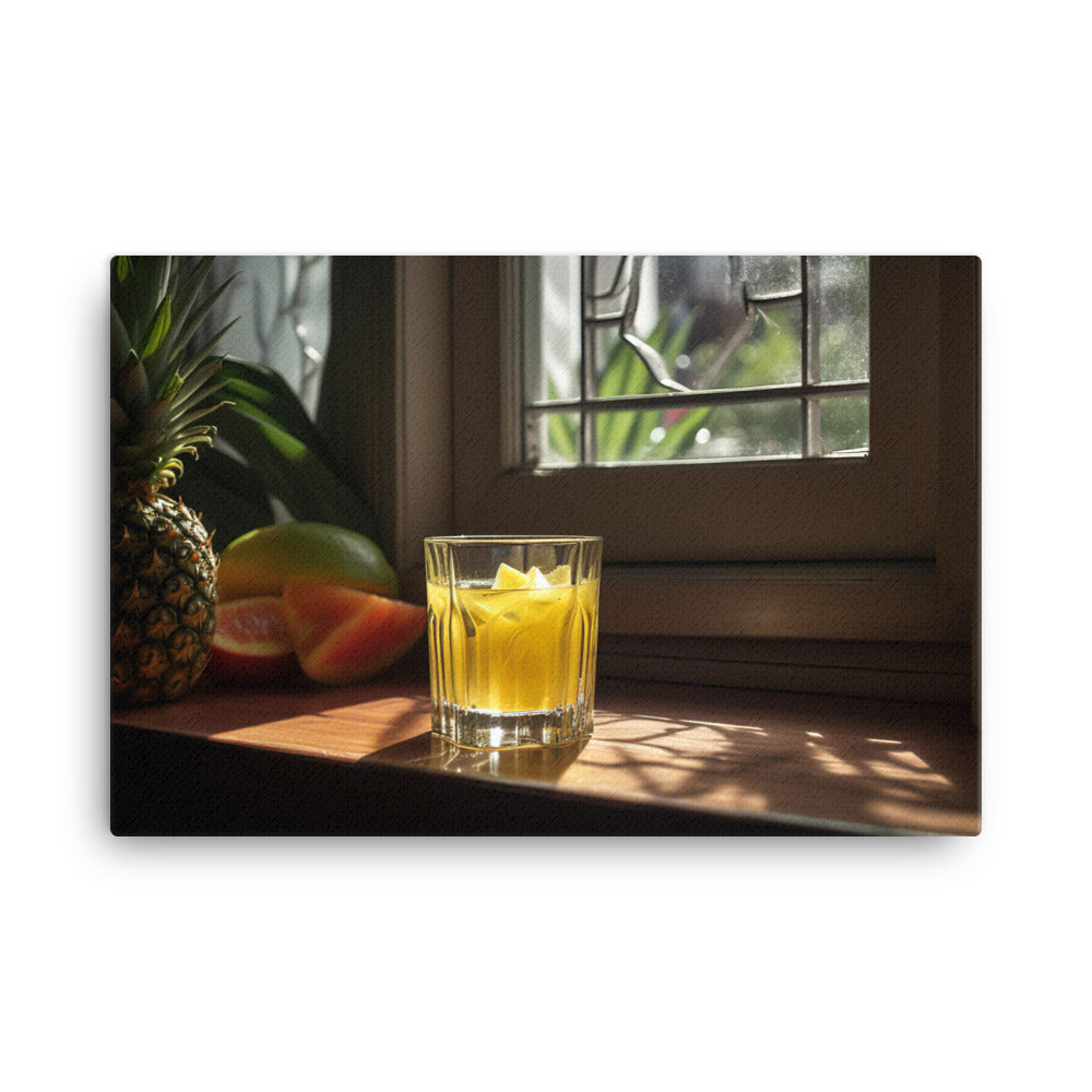 Pineapple juice canvas - Posterfy.AI