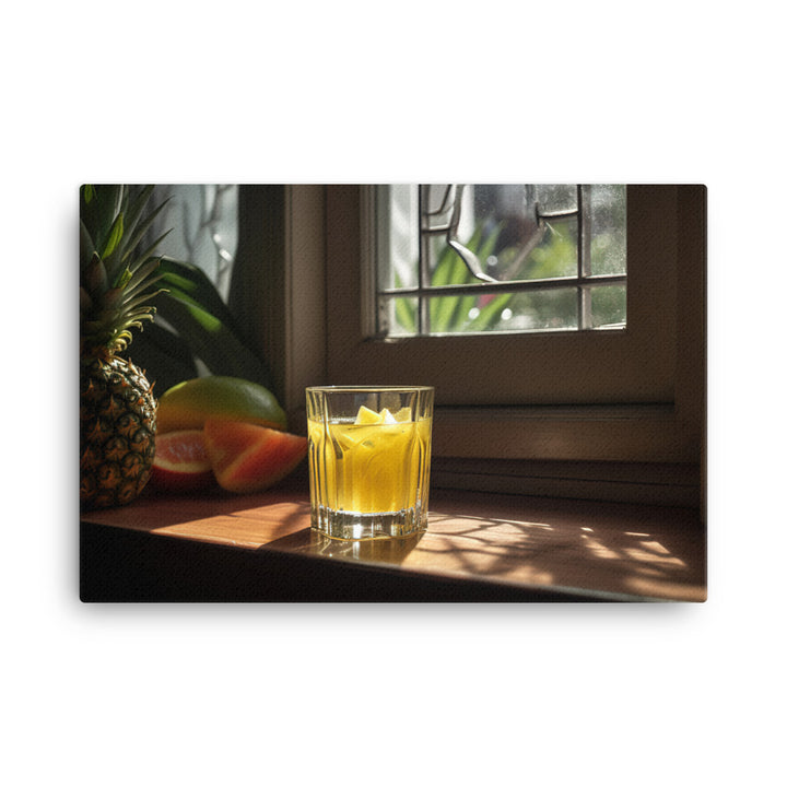 Pineapple juice canvas - Posterfy.AI