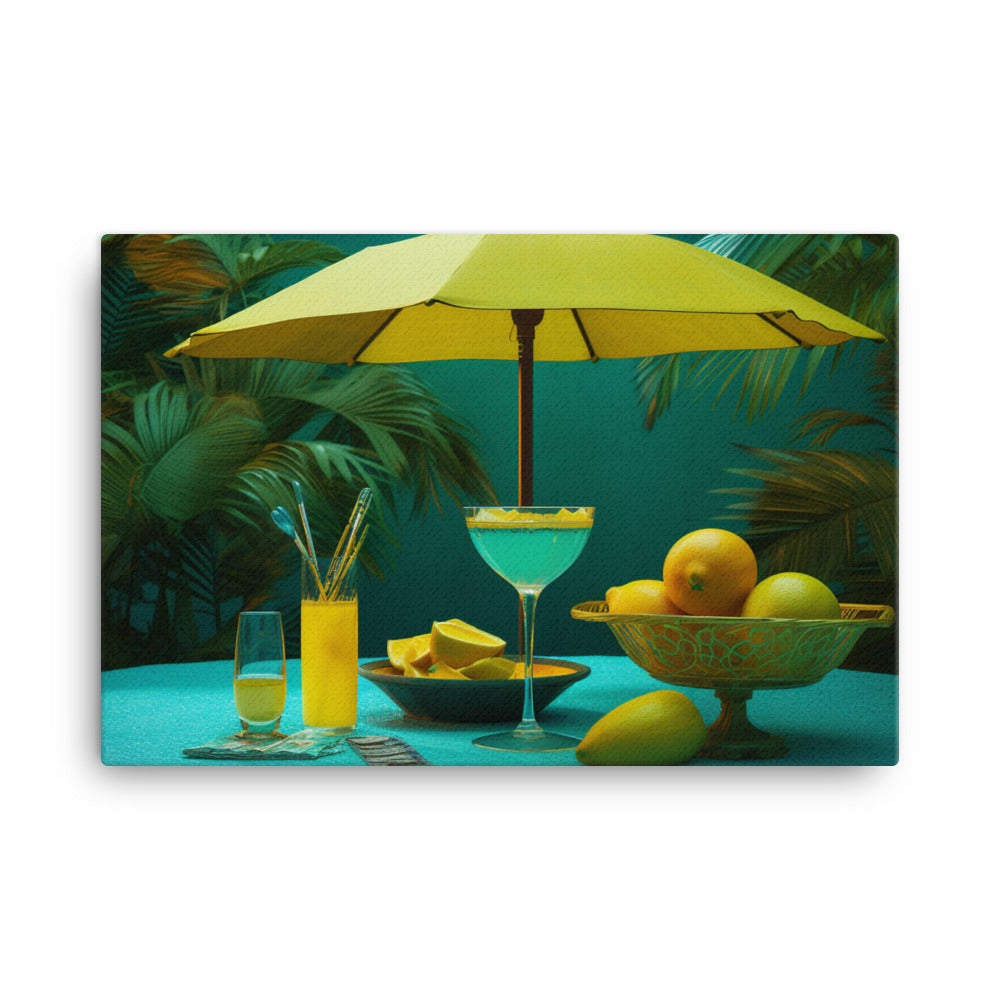 Lemon lime soda canvas - Posterfy.AI