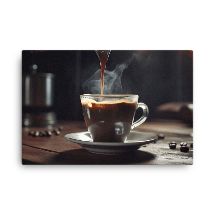 Rich and Robust Espresso canvas - Posterfy.AI