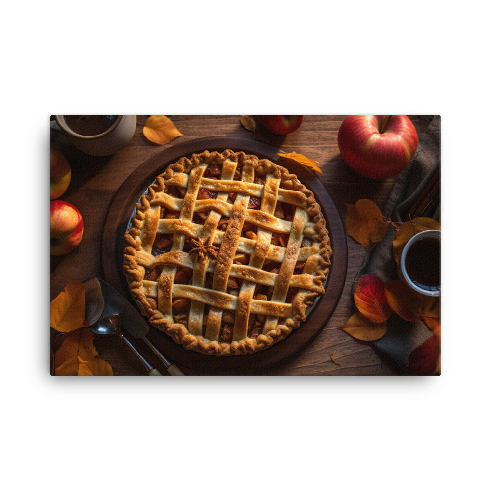 Autumn Apple Pie canvas - Posterfy.AI