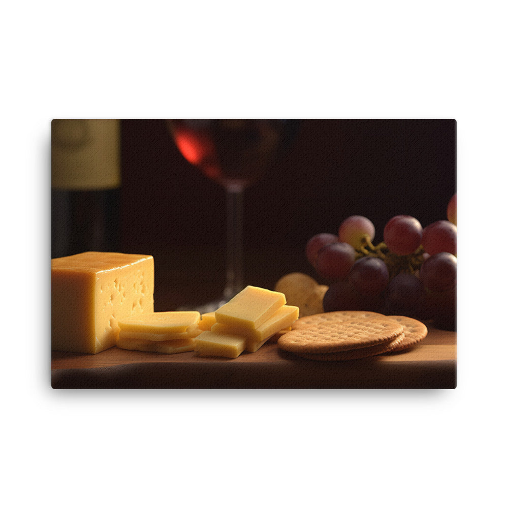 Cheddar and Crackers canvas - Posterfy.AI