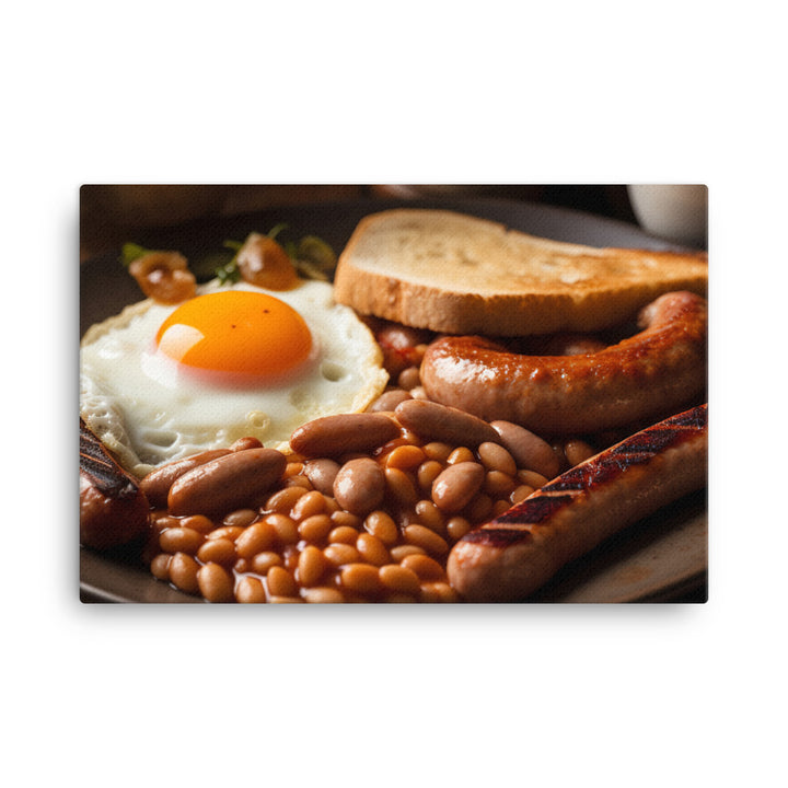 English Breakfast canvas - Posterfy.AI