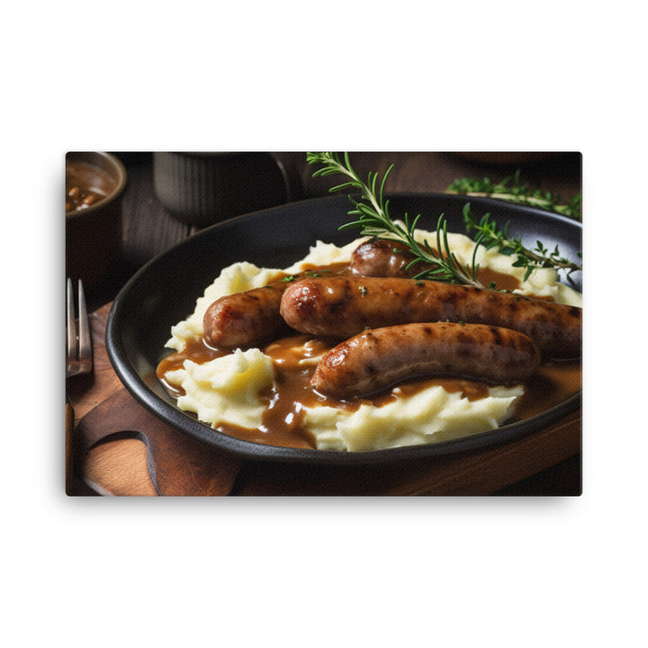 Bangers and Mash canvas - Posterfy.AI