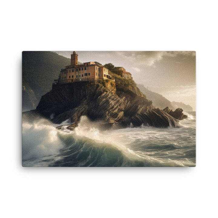 Dramatic Seascapes of the Cinque Terre canvas - Posterfy.AI