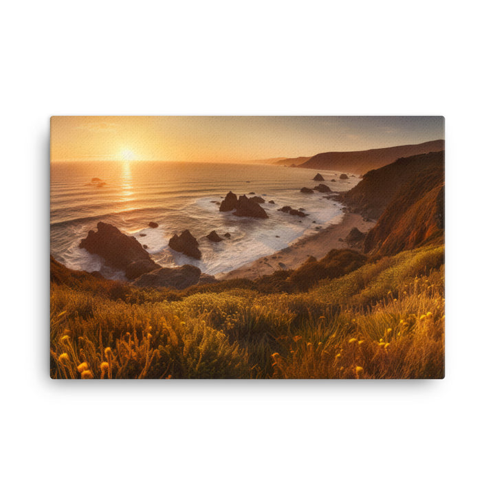 Warmth and Glow of Big Sur canvas - Posterfy.AI