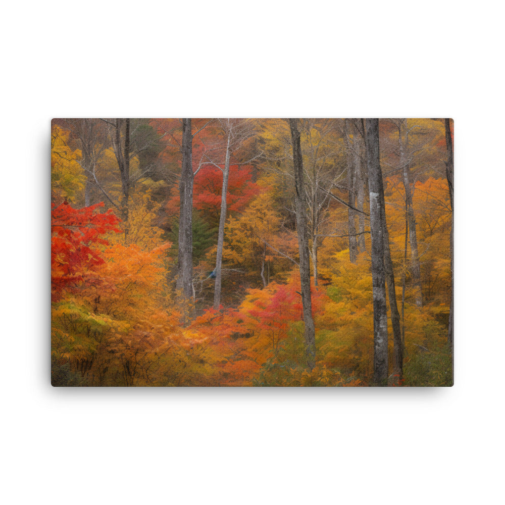 Vibrant Colors of the Great Smoky Mountains canvas - Posterfy.AI