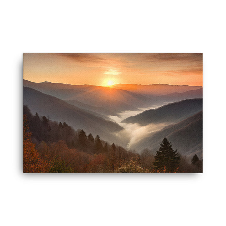 Great Smoky Mountains canvas - Posterfy.AI