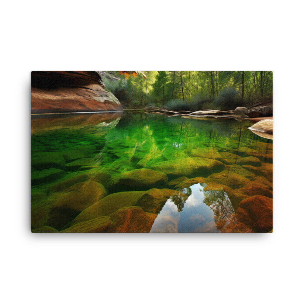 Unveiling Oasis Like Serenity in Zion canvas - Posterfy.AI