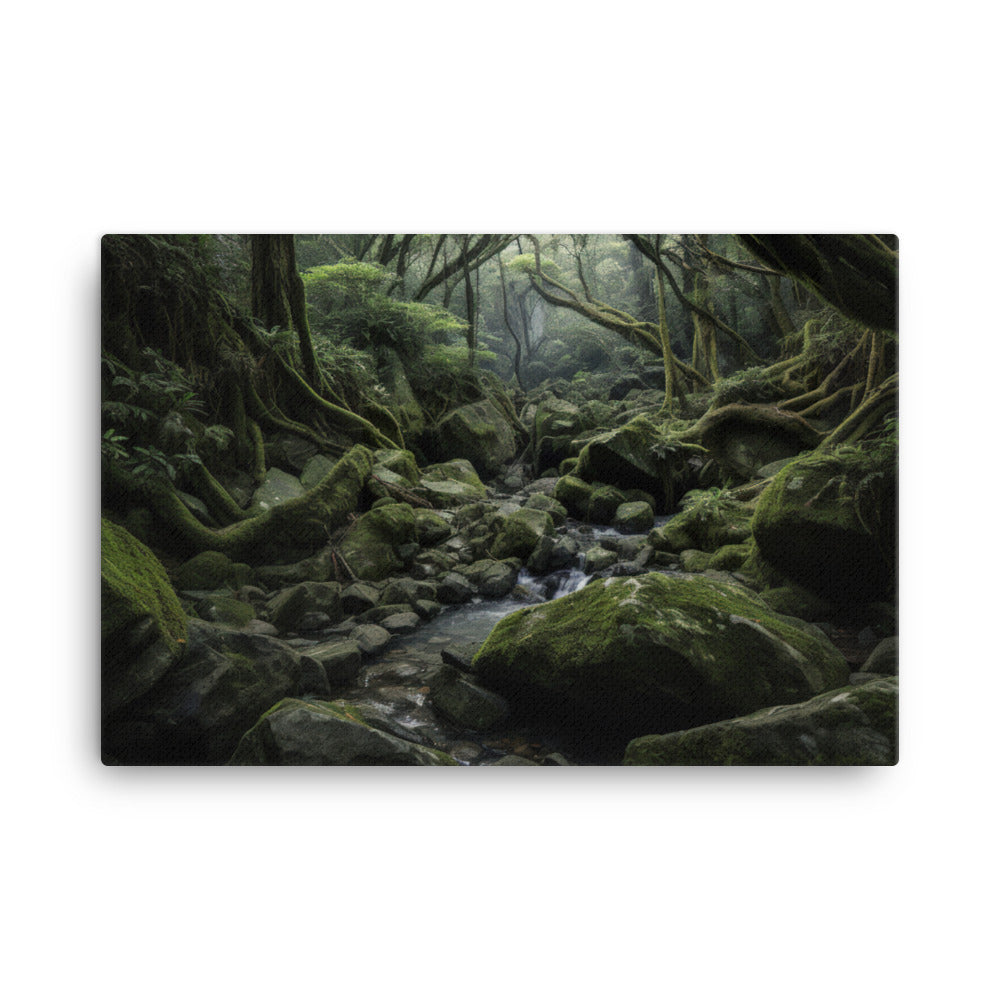 Into the Heart of Yakushima canvas - Posterfy.AI