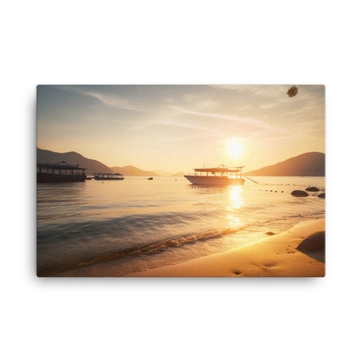 Golden Hours at Amanohashidate canvas - Posterfy.AI