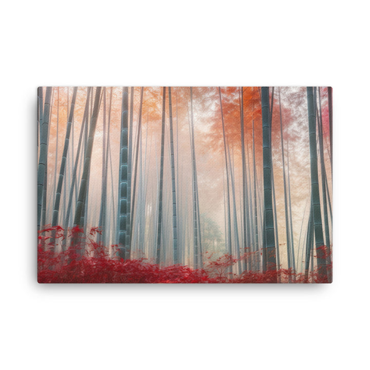 Seasonal Splendor in Arashiyama Bamboo Grove canvas - Posterfy.AI