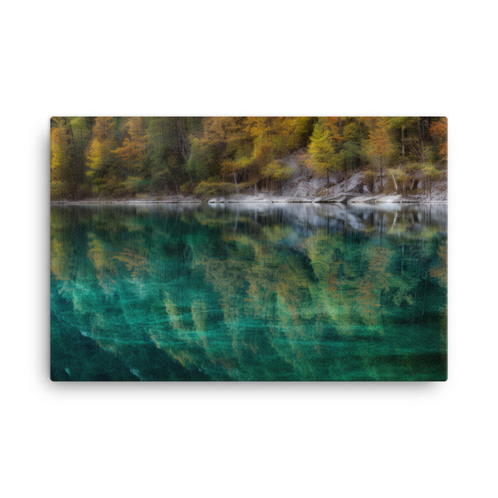 Jiuzhaigou Valleys Scenic Splendor canvas - Posterfy.AI