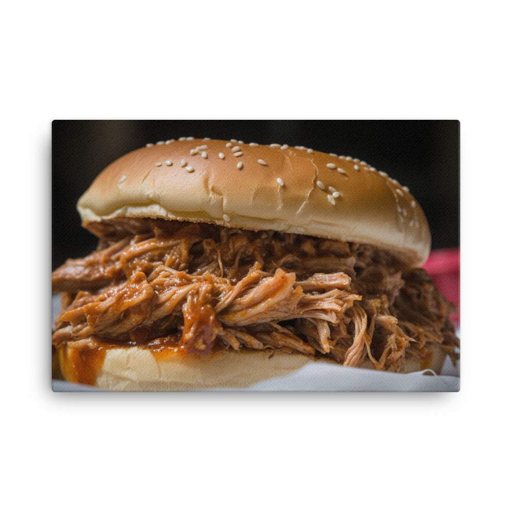 Pulled Pork Sandwich canvas - Posterfy.AI