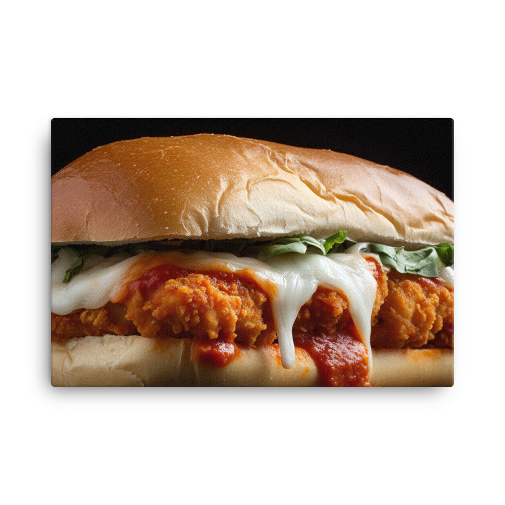 Classic Chicken Parmesan Hero canvas - Posterfy.AI
