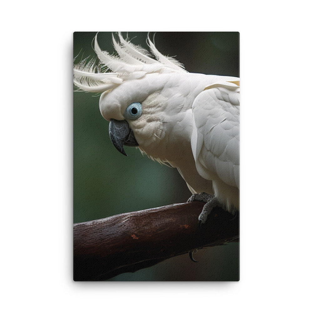 Umbrella Cockatoo Canvas - PosterfyAI.com