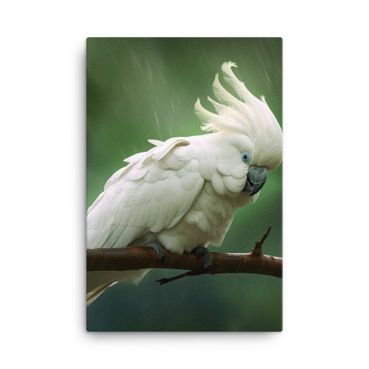 Umbrella Cockatoo Canvas - PosterfyAI.com
