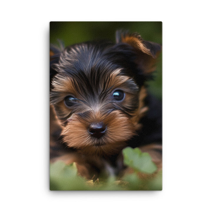 Yorkshire Terrier Pup Canvas - PosterfyAI.com