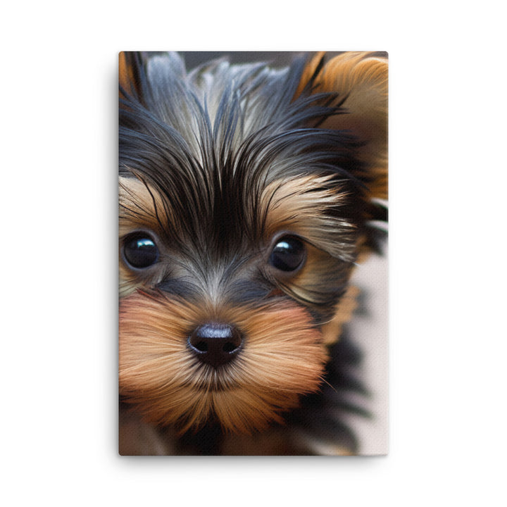 Yorkshire Terrier Pup Canvas - PosterfyAI.com