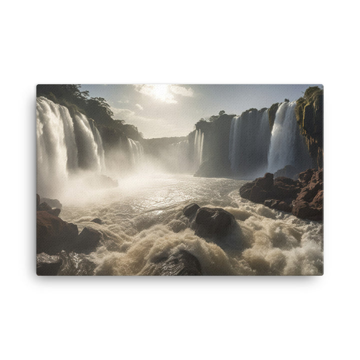 Power and Grace of Iguazu Falls canvas - Posterfy.AI