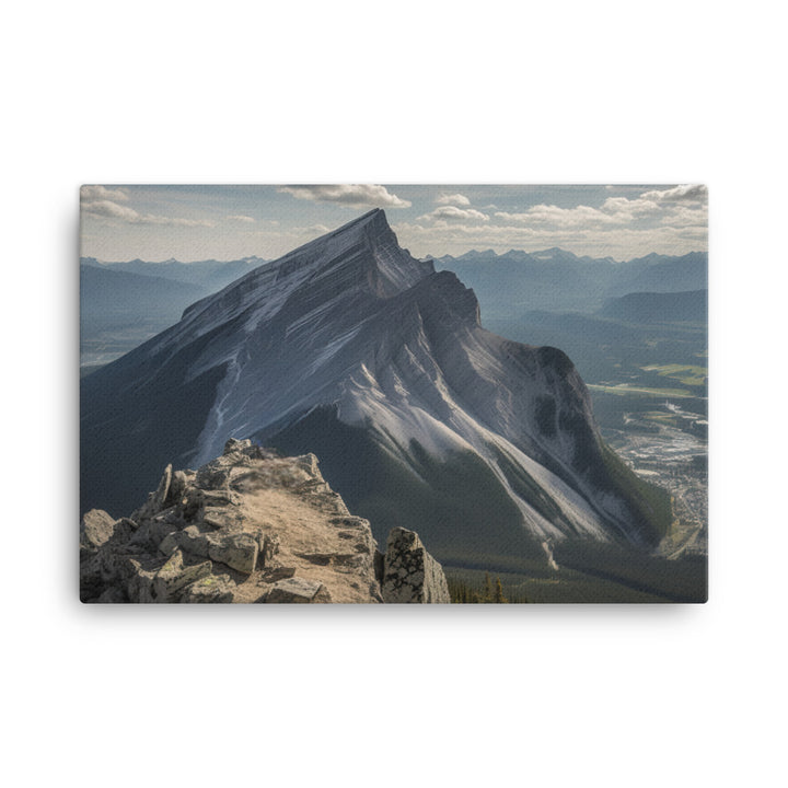 Summit of Mount Rundle canvas - Posterfy.AI