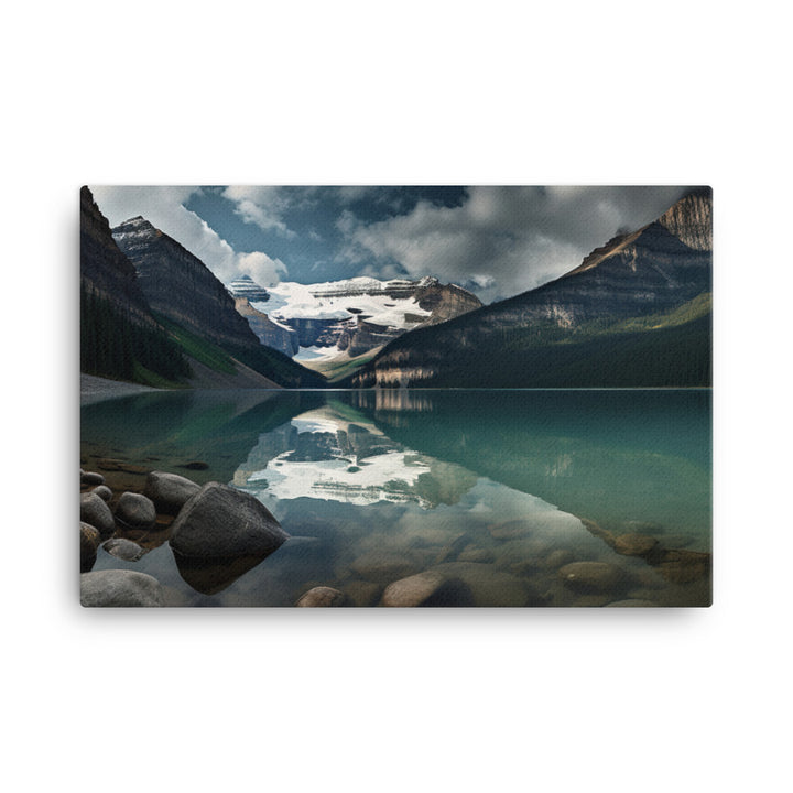 Embracing the Serenity of Lake Louise canvas - Posterfy.AI