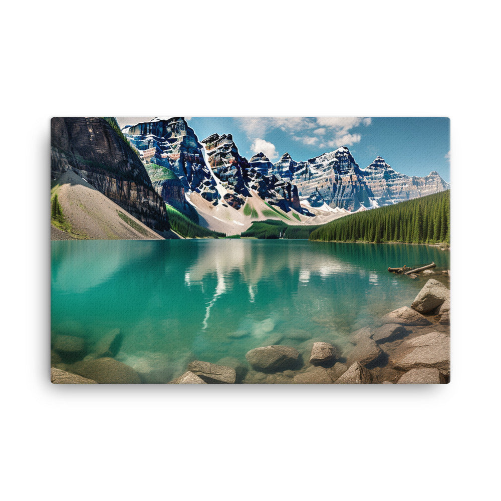 Beauty of Moraine Lake canvas - Posterfy.AI