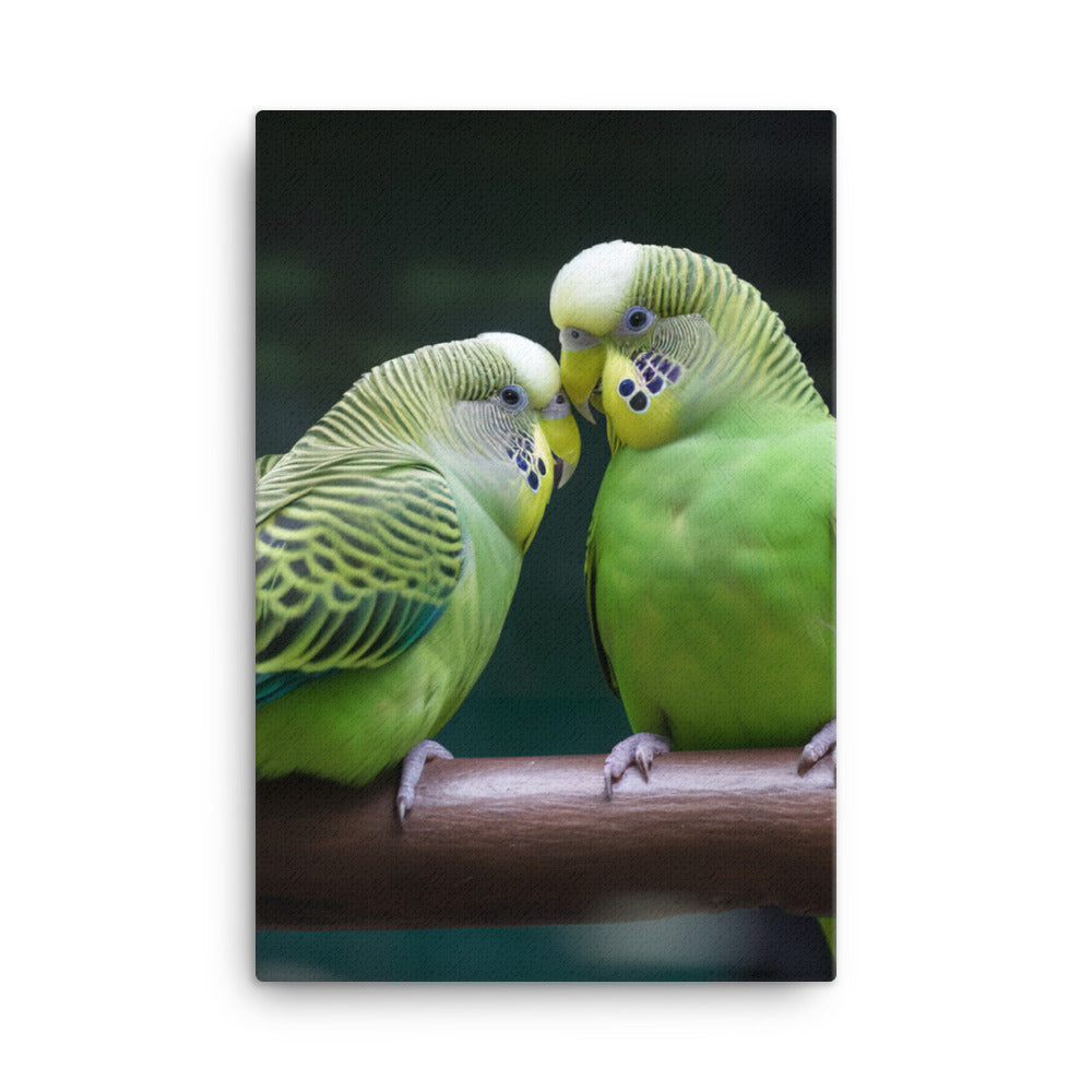 Budgerigar Canvas - PosterfyAI.com